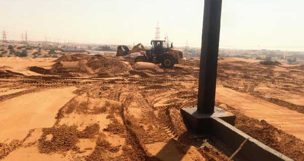 Dune sand loading