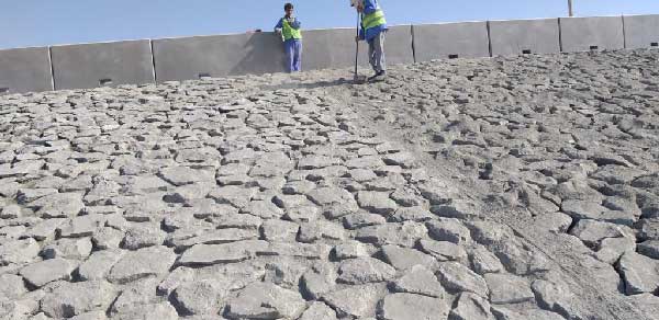 Stone aggregate stockpile
